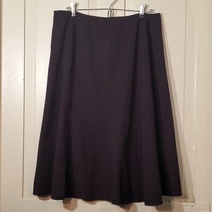 Sleek Chaps Midi Skirt A-line Brown